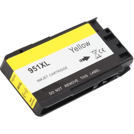 Cartouche d'encre jaune HP 951XL compatible imprimantes 8600, 8610, 8620, 251dw, 276 - Fournitures bureau et école (1/5)