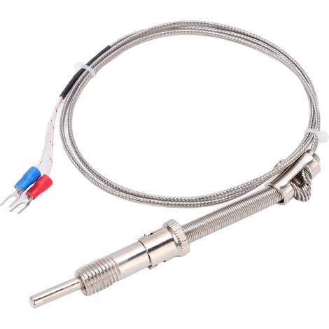 Sonde thermocouple blindée à ressort de compression de type K, pour usage industriel, 1 mètre (1/5)