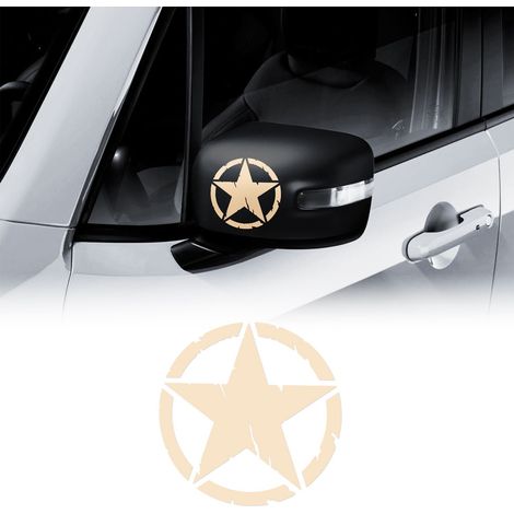 Adesivi Stella Army per Jeep Renegade, 2 Pezzi - Colore: SABBIA - Dimensione: 9 CM