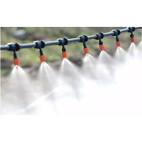Système de Brumisation pour Jardin Extérieur, Kit d'Arrosage Automatique avec Refroidissement par Brouillard, Tuyaux 4/7 mm (1/4)