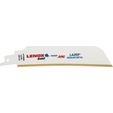 Hoja Sierra Sable 152Mm Hss Titanio Tipo 6118Gr Gold Lazer