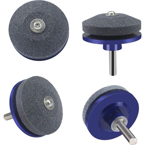 Lot de 4 Affûteurs de Lames de Tondeuse pour Perceuse Visseuse - Outil de Jardin (1/5)