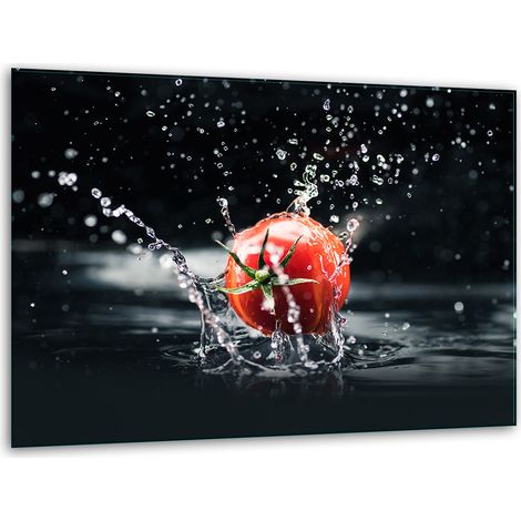 Schneidebrettständer aus Glas, 40x30, Tomaten (1/5)