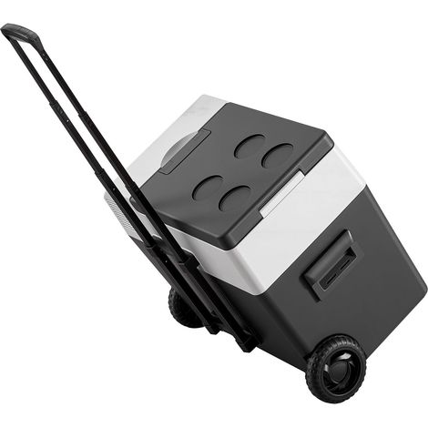 Réfrigérateur portable 40L 12V/24V, glacière électrique à compresseur avec roues et poignée, contrôle par application, 100-240V AC, -22°C à 10°C, pour camion, camping-car, SUV, voyage et camping (1/5)