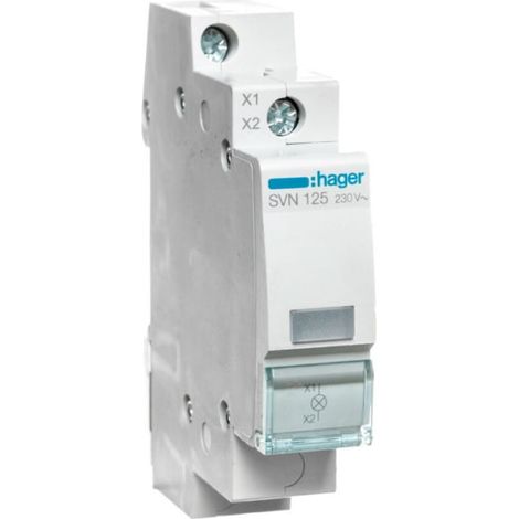 Interruttore di manovra - sezionatore 2 poli 16 a 230 v ac 1 m. din hager sbn216