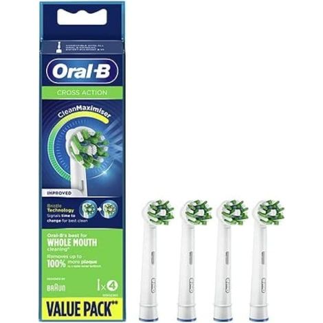 Tête de brosse CrossAction Avec - Technologie CleanMaximiser - 4 pièces (1/5)