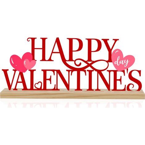 Metal Valentine's Day symbol (for family, parties, shelves, fireplaces, Valentine's Day) (1/5)