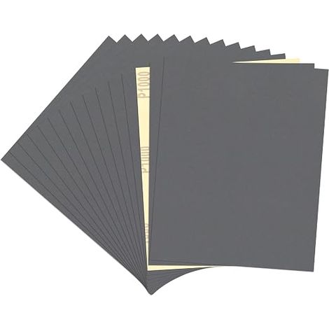 Sandpapers – 1000 Grit for Wood, Metal and Bodywork – Wet/Dry Abrasive Paper 23 x 28 cm – Sanding Automotive and Furniture
