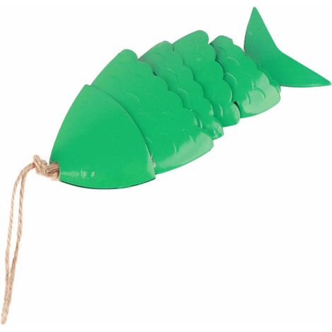 Carillon à Vent Poissons Koi en Métal, Décoration Colorée pour Extérieur et Jardin (1/5)