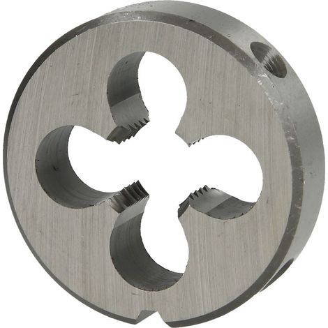 HSS - Filière M 8 x 0,75 filetage fin diamètre -ext. 25 mm/H9 - fendue