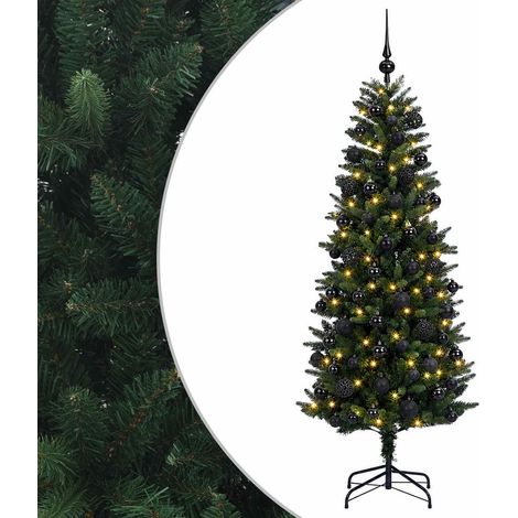 Künstlicher Weihnachtsbaum mit Kugel 180 cm 300 LEDs vidaXL