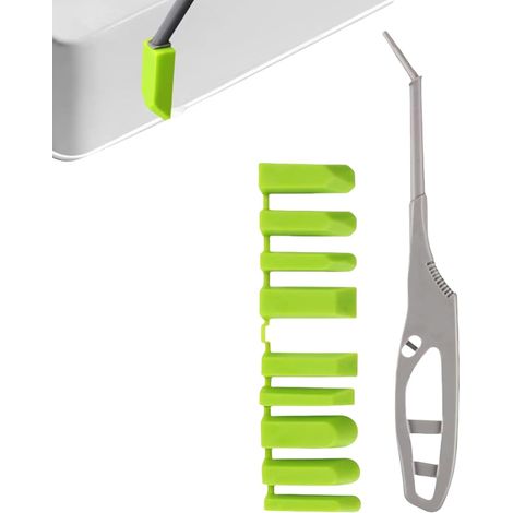 Outil de finition de calfeutrage, lisseur de joints, 22,6 x 3,9 cm, 9 têtes avec construction solide, poignée ergonomique, carreaux modernes avec style élégant, accessoires de maison pour cuisine (1/5)