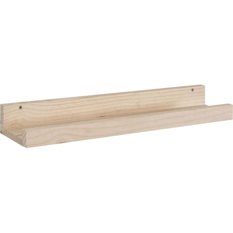Astigarraga – Étagère murale en pin massif 60 cm – Prête à peindre ou vernir – Charge maximale 10 kg – Montage facile (1/6)