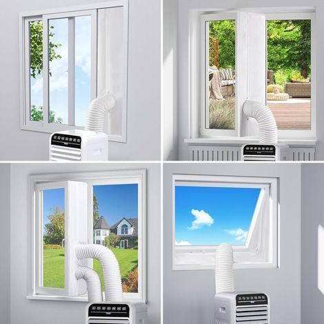 Tuyau Climatiseur Portable, Tuyau Évacuation Climatiseur Mobile Ø 150mm / 3m Tuyau pour Climatiseur Mobile,Tuyau d'évacuation d'air Flexible, Tuyau d'échappement Mural pour Climatiseur Mobile (1/3)