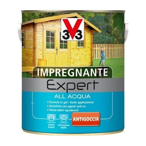 impregnante ad acqua v33 "expert" incolore 2,5 litri