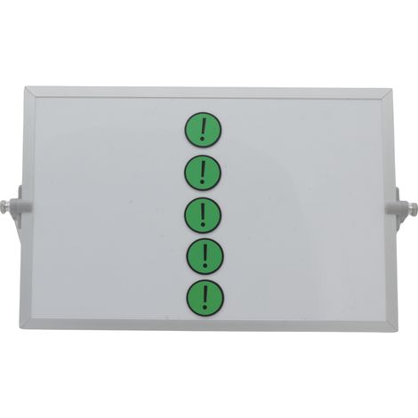 Symbole magnétique Point d'exclamation 3x3 cm vert