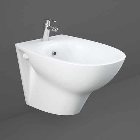 RAK Morning Wall Hung Bidet with Exposed Fixings - MORBD2100AWHA