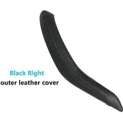 Poignée de porte intérieure passager avec revêtement extérieur en cuir noir, compatible avec BMW X5 X6 F15 F16 (2014-2018) - Côté droit (1/5)