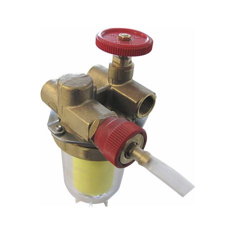 Filtre fioul recyclage avec robinet FF3/8'' - OVENTROP : 2122261+2127600