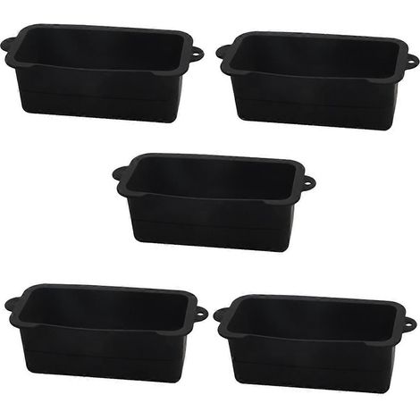 Schwarzer Silikon-Fettauffangbecher-Einsatz, wiederverwendbarer Fettauffangbecher-Einsatz (1/5)