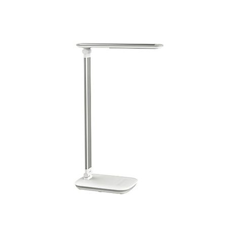 Lámpara de escritorio aluminio/plástico blanco H.425mm con base LED MAUL (1/5)