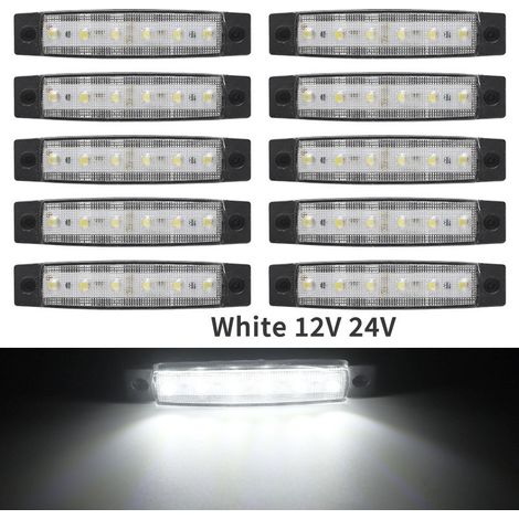 LED-Konturbeleuchtung 24 V – Weiß – 10 Stück – 12 V/24 V (1/3)