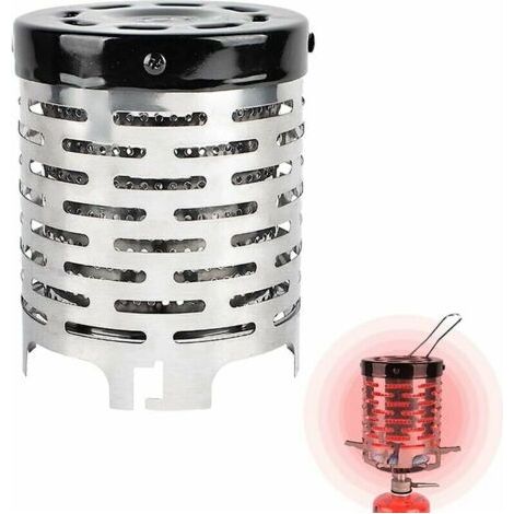Réchaud à gaz camping 1 brûleur – Acier inoxydable – Chauffage 360° pour extérieur – Compatible avec biomasse et pastilles d'alcool (1/5)