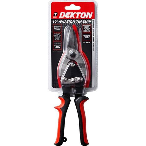Dekton 250mm Straight Cut Aviation Tin Snip Cut Cutting Shear Sheet Metal 10" (1/5)