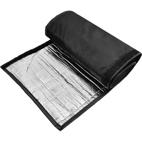 Manchon isolation tuyau climatiseur 3 couches en toile Oxford isolant étanche résistant chaleur protection gaine AC avec 4 sangles 183x25,9 cm (1/5)