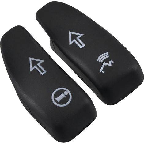 Accessoire moto : cache-bouton de direction allongé pour Harley Glide 14 ans et plus