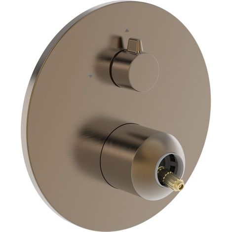 Hansa Fertigmontageset für zwei Abgänge, Rosette rund, Bronze gebürstet, 8260902081 (1/5)