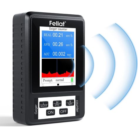 Geiger Counter, Nuclear Radiation Detector, Nuclear Radiation Detector, Beta Gamma X-ray Monitor, Portable Geiger Dosimeter with LCD Screen (1/5)