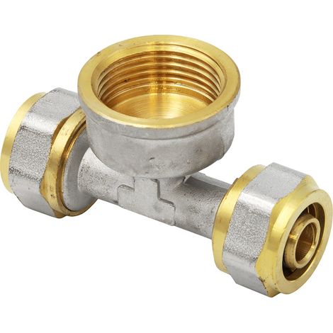 Pipetec Klemmring Schraubfitting T-Stück 16x2 mm 3/4 Zoll (1/5)