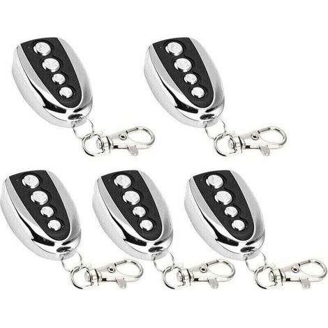Set di 5 telecomandi per l'apertura automatica di porte da garage, 433 MHz per la clonazione di cancelli e porte da garage, clonazione elettrica universale (5 pezzi) -Crezuo
