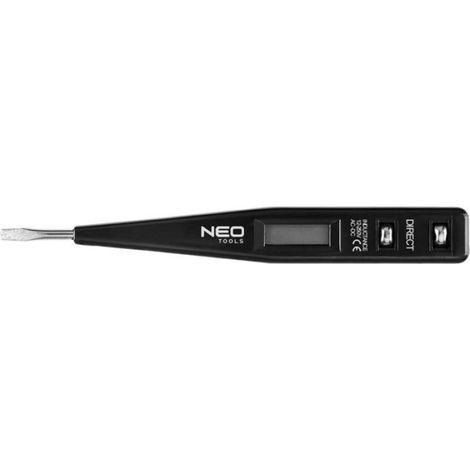 Testeur De Tension - 12 V À 250 V Ac - Pour Prises Et Câbles Isolés - Écran Lcd - Sans Batterie - 1 Pièce (1/5)