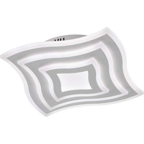 Deckenleuchte Deckenlampe LED Fernbedienung Dimmbar 43x43 cm Wohnzimmerlampe (1/5)