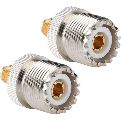 Adaptateur coaxial RF UHF femelle S0239 vers SMA F (lot de 2)