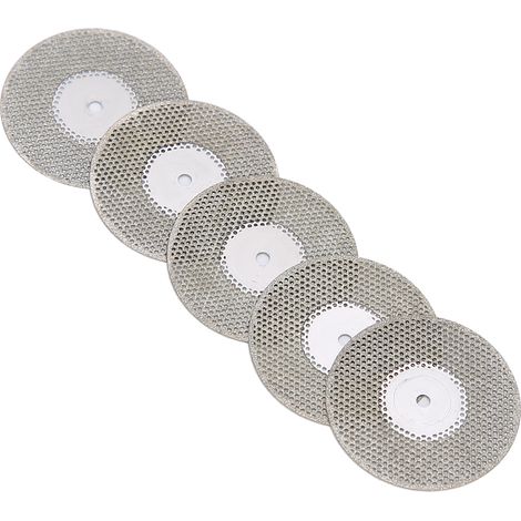 5 pièces / Lot Disque Diamant Dentaire Double Face pour Polissage et Découpe, Outil de Soin Buccal (1/5)