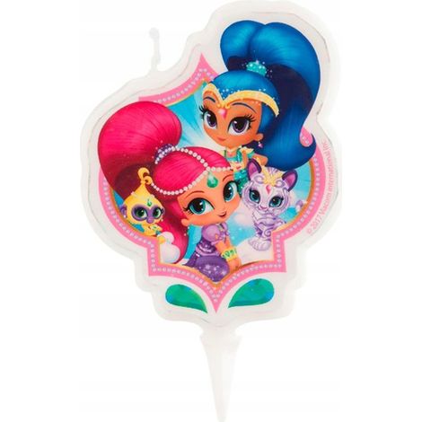 Vela para pastel - Shimmer & Shine 2D, 1 unidad. (1/2)