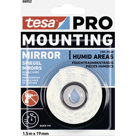 tesa Mounting PRO Spiegel 66952-00000-00 Montageband Weiß (L x B) 1.5 m x 19 mm 1 St. (1/3)