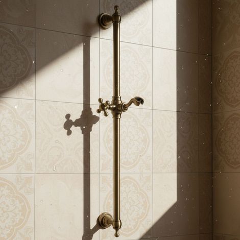 Barre de douche en bronze PaulGurkes - Style rétro et nostalgie