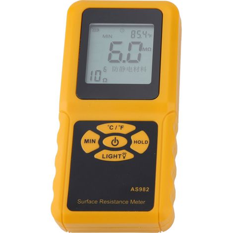 Testeur de résistance de terre portable SMART SENSOR AS982, ohmmètre de surface à écran LCD, mesureur de mise à la terre manuel, appareil de contrôle électrique précis. (1/5)