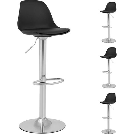 Tabouret Hoker, chaise de bar pivotante rembourrée, 4 pcs. (1/5)