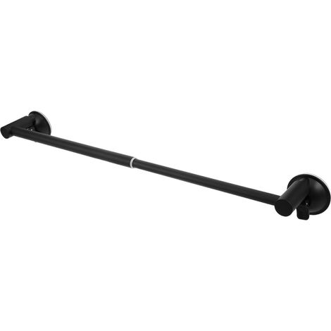 Porte-serviettes télescopique en acier inoxydable avec ventouse, résis (1/5)