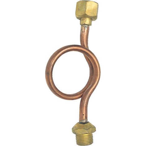 Serpentina in rame cromato 3/8"mf PN 30