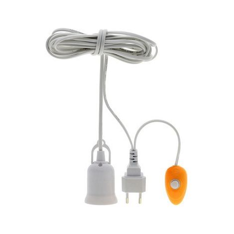 Vollspektrum LED-Growlampe (natürliches Sonnenlicht) für Sukkulenten, Gemüse, Blumen und lichtbedürftige Pflanzen – Höhenverstellbar bis 4 m – E27-Sockel – Europäischer Stecker (Typ C/E)