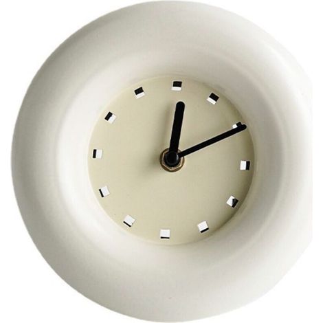 Reloj de escritorio digital, estilo coreano, vintage, retro, ideal para dormitorio, sala de estar o el hogar (blanco) (1/4)