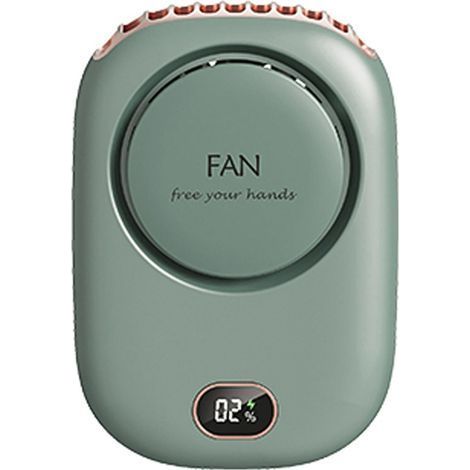 Mini ventilateur de cou, portable, rechargeable par USB, silencieux, 3 vitesses, ventilateur mains libres pour le bureau