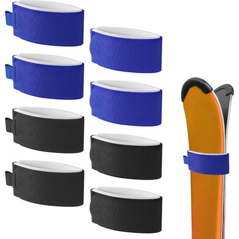 sangles de fixation de ski, sangles de fixation de ski réglables, sangles de rangement de ski, ruban adhésif pour fixation de ski, sangles de rangement de ski rembourrées, accessoires de ski pour spor (1/5)