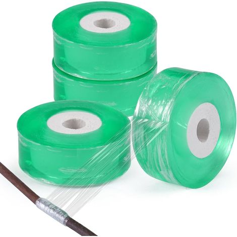 4 x Self-Adhesive Grafting Tape, 2 cm Grafting Plant Repair Grafting Tape, 100 m Roll of Gardening Grafting Tape, Fruit Tree Grafting Tape, for Grafting Plant Repair (1/5)